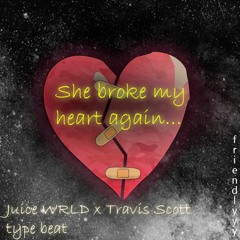 "She Broke My Heart Again" - Juice WRLD x Travis Scott type beat (142 BPM)
