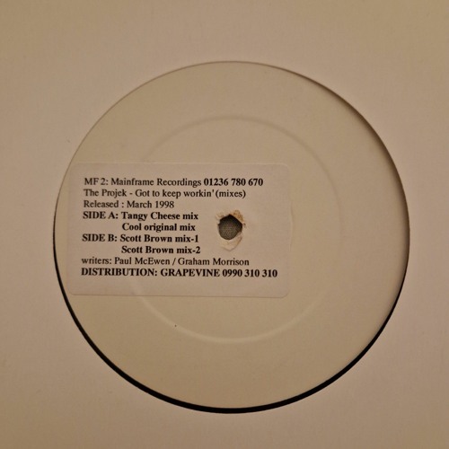 The Projek - Keep On Workin (Scott Brown Mix 2) (Bouncy Techno)