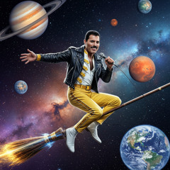 Uma viagem entre mundos a bordo de uma nimbus 2000 com Freddie Mercury