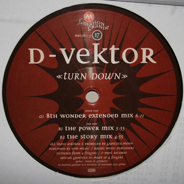 D-Vektor – Turn Down (8th Wonder Extended Mix)