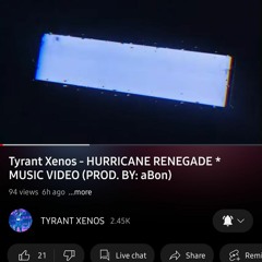HURRICANE RENEGADE MUSIC VIDEO IS ON YOUTUBE (LINK IN DESCRIPTION)