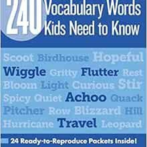 Stream ️ Read 240 Vocabulary Words Kids Need to Know: Grade 2: 24 Ready ...