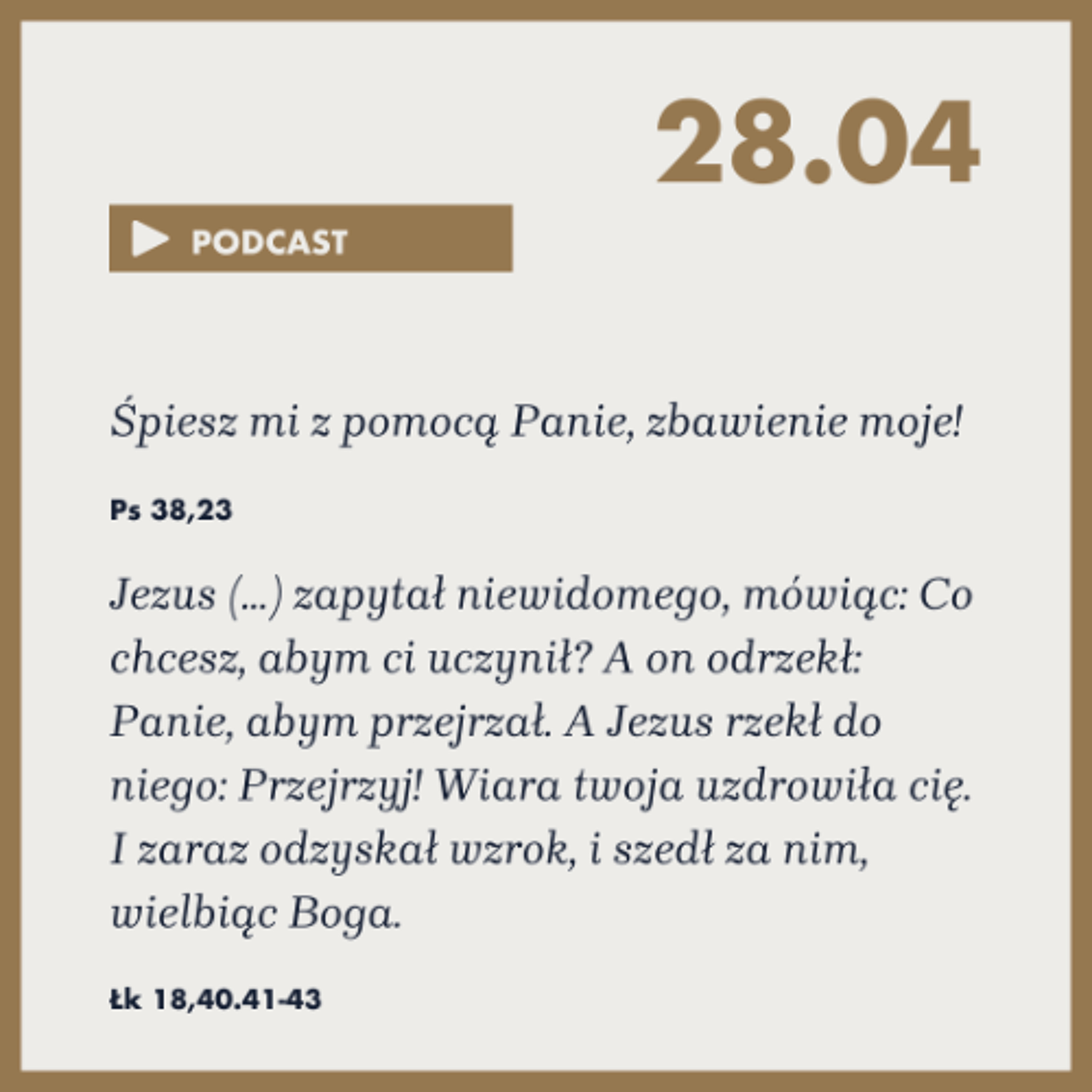 Poranek ze Słowem na 28 kwietnia 2025 episode artwork