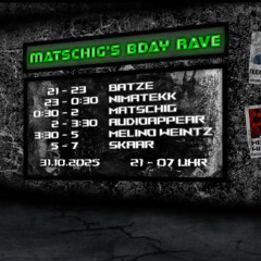 BATZE @ 31.10.25 OpenMinderz Matschigs Bdaybash - Neurofunkset