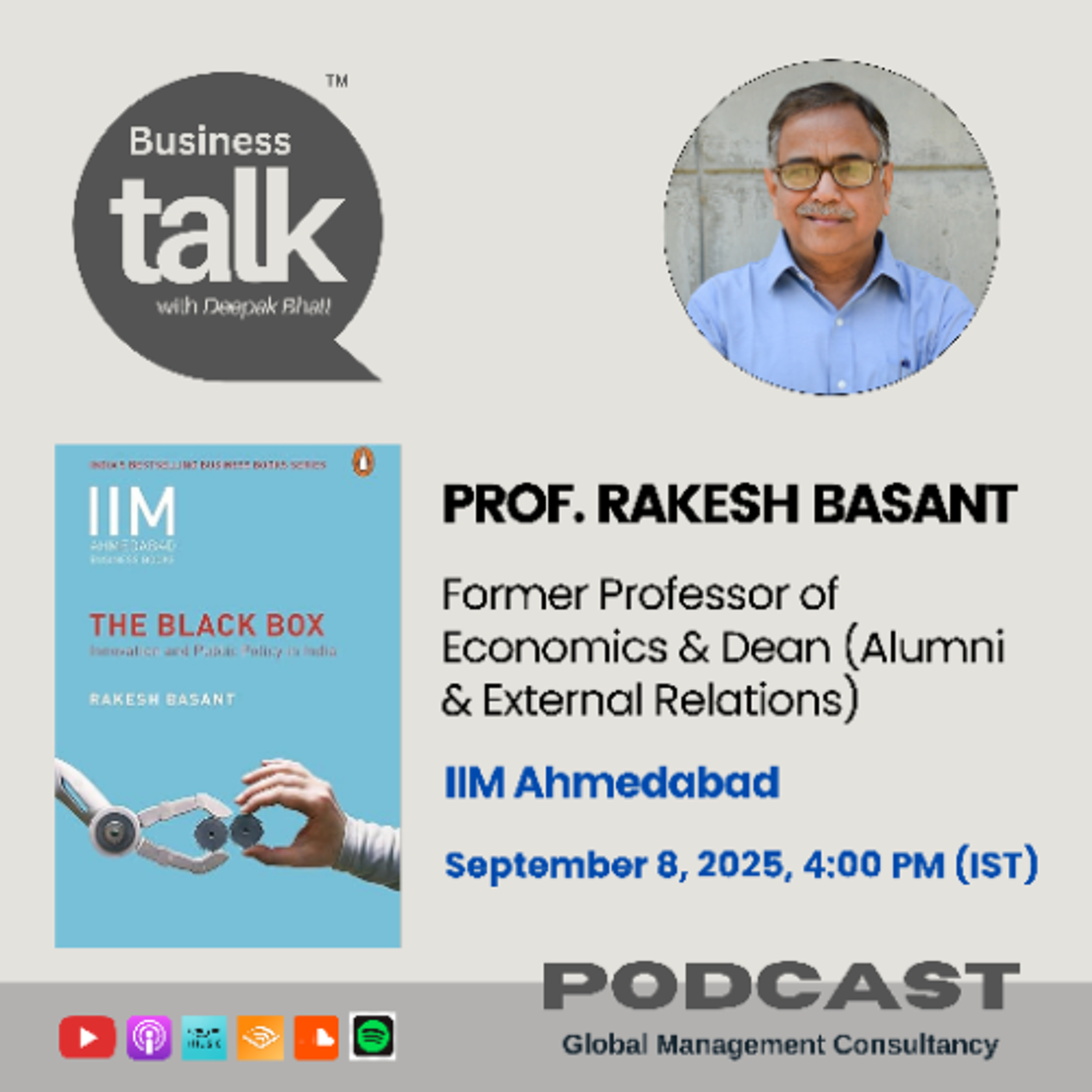 Innovation & Public Policy in India – Prof. Rakesh Basant Breaks It Down episode artwork