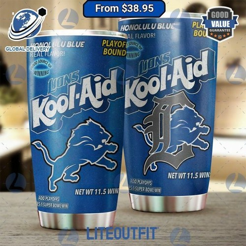Stream Kool Aid Detroit Lion Tumbler by Liteoutfit