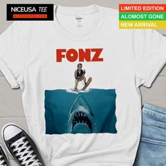Fonz Surfing Sharks Below Shirt