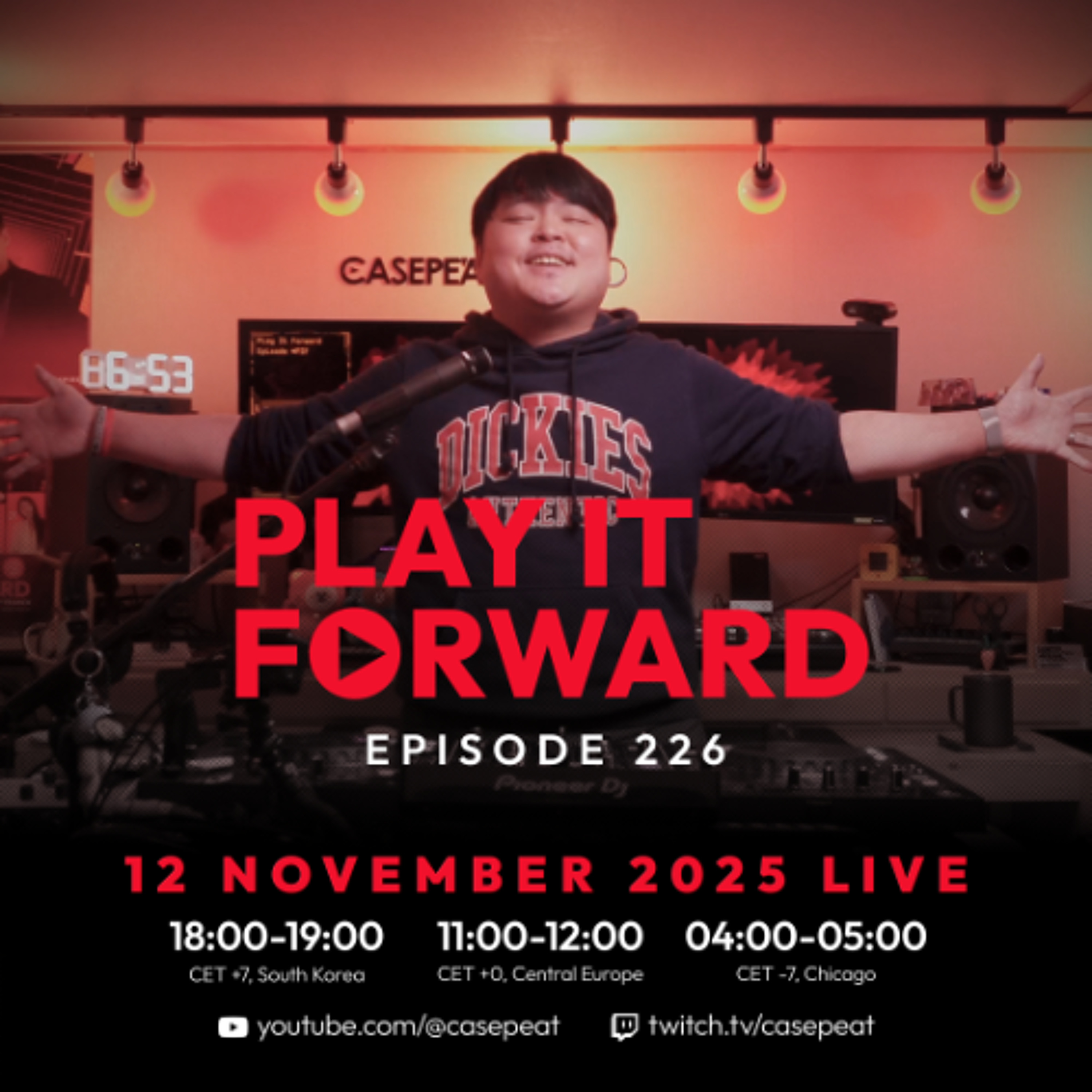 Play It Forward Ep. 226 [Trance & Progressive] by Casepeat - 11/12/25 LIVE episode artwork