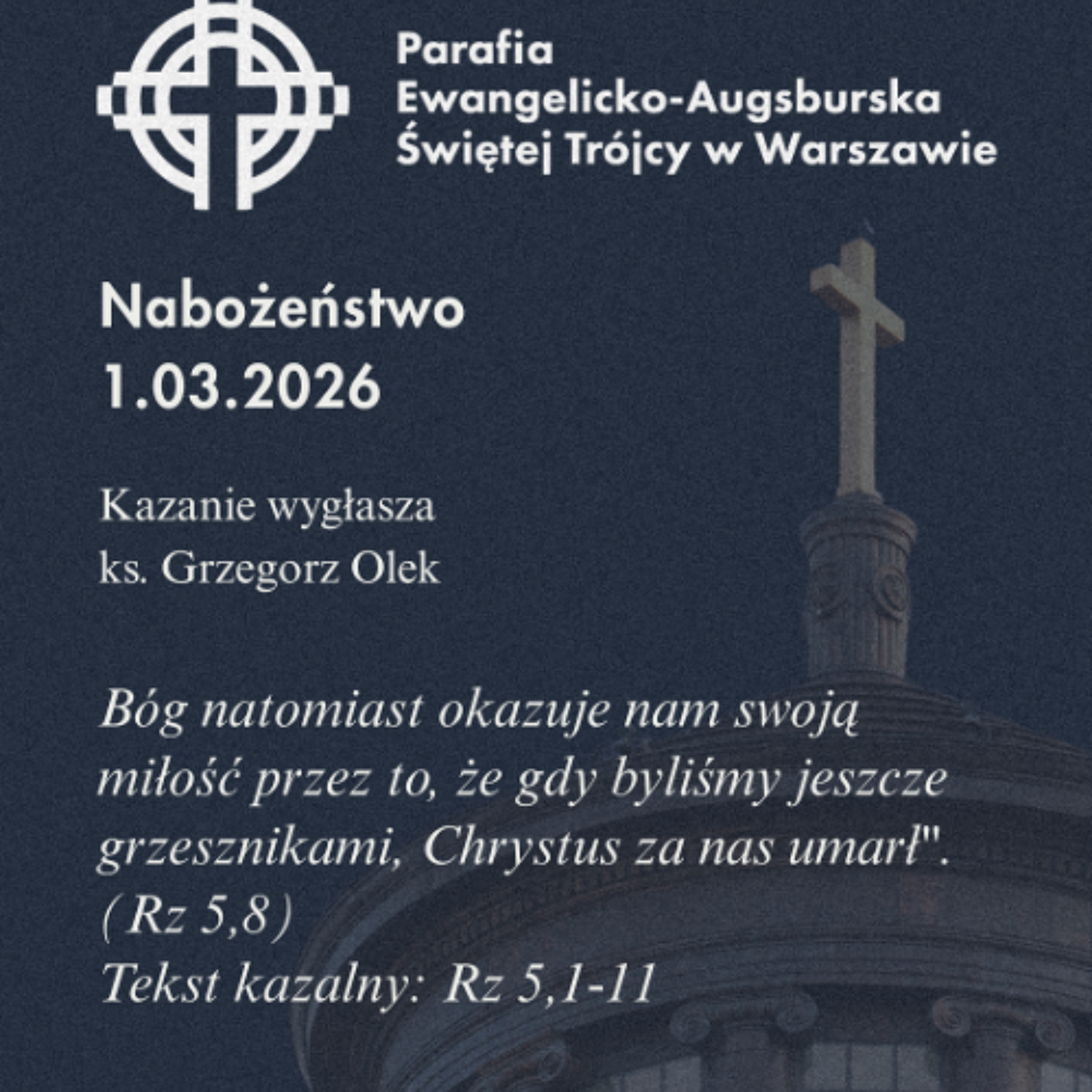 Niedziela ze Słowem, rozważanie nabożeństwa 1 marca 2026 episode artwork