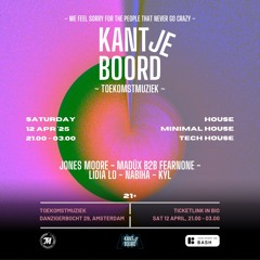 KANTJE BOORD (house & tech house) >>> Toekomstmuziek Amsterdam (12-04-2025)