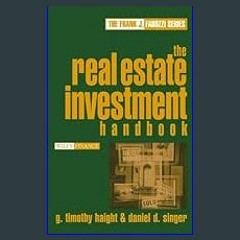 ((Ebook)) 💖 The Real Estate Investment Handbook (Frank J. Fabozzi Series 160)     1st Edition, Kin