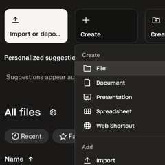 import or deposit