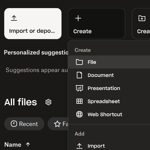 import or deposit