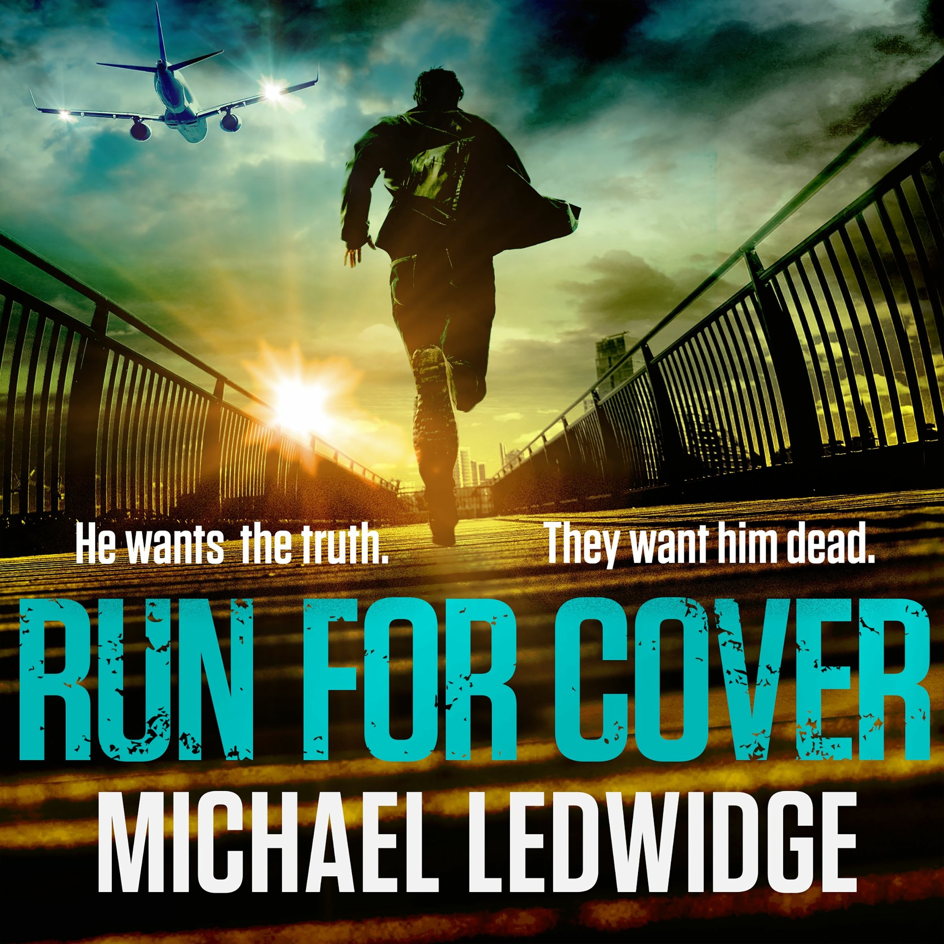 cover of episode RUN FOR COVER by Michael Ledwidge, read by Neil Hellegers - Audiobook extract