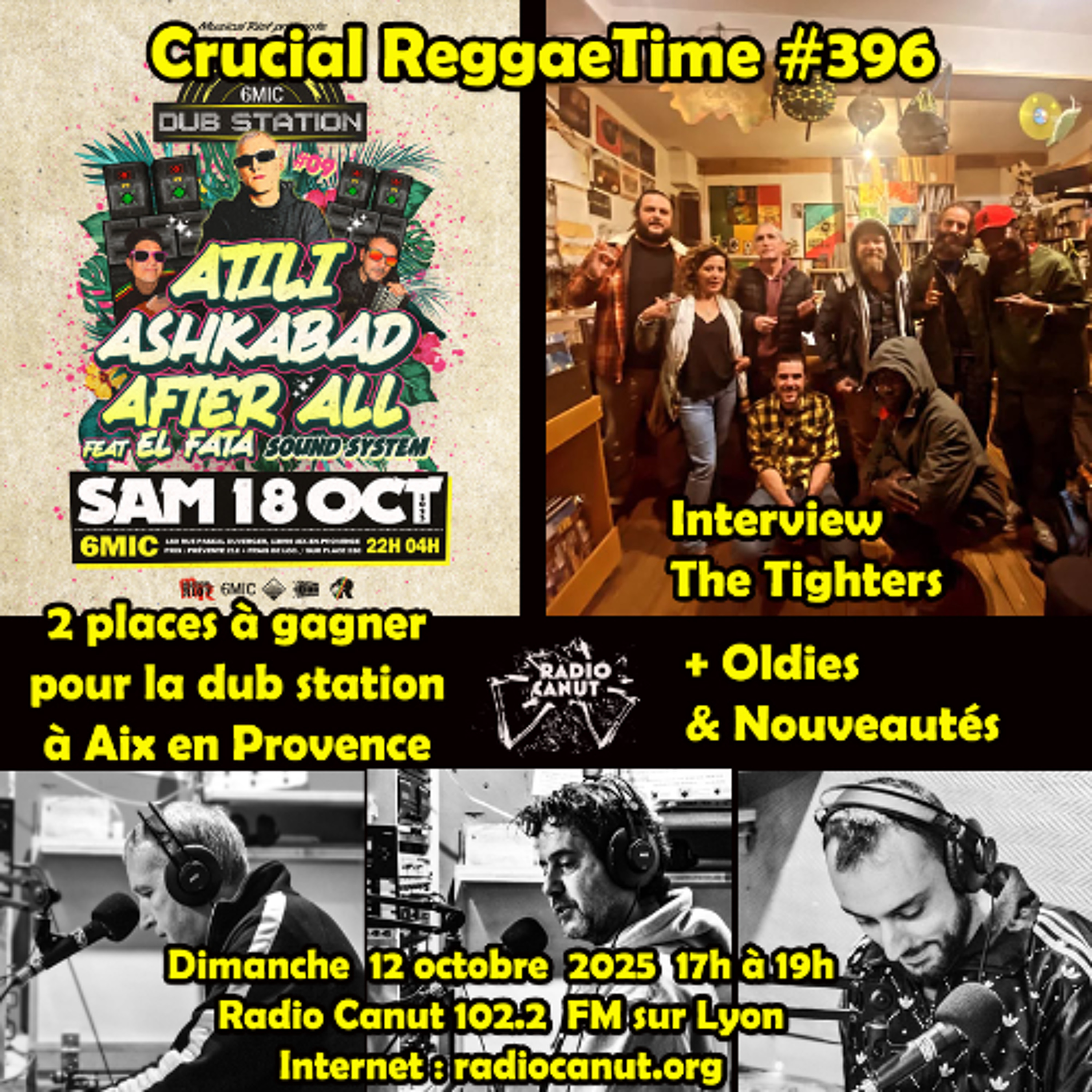 crucial reggae time #396 interview the tighters + oldies et nouveautés 2h