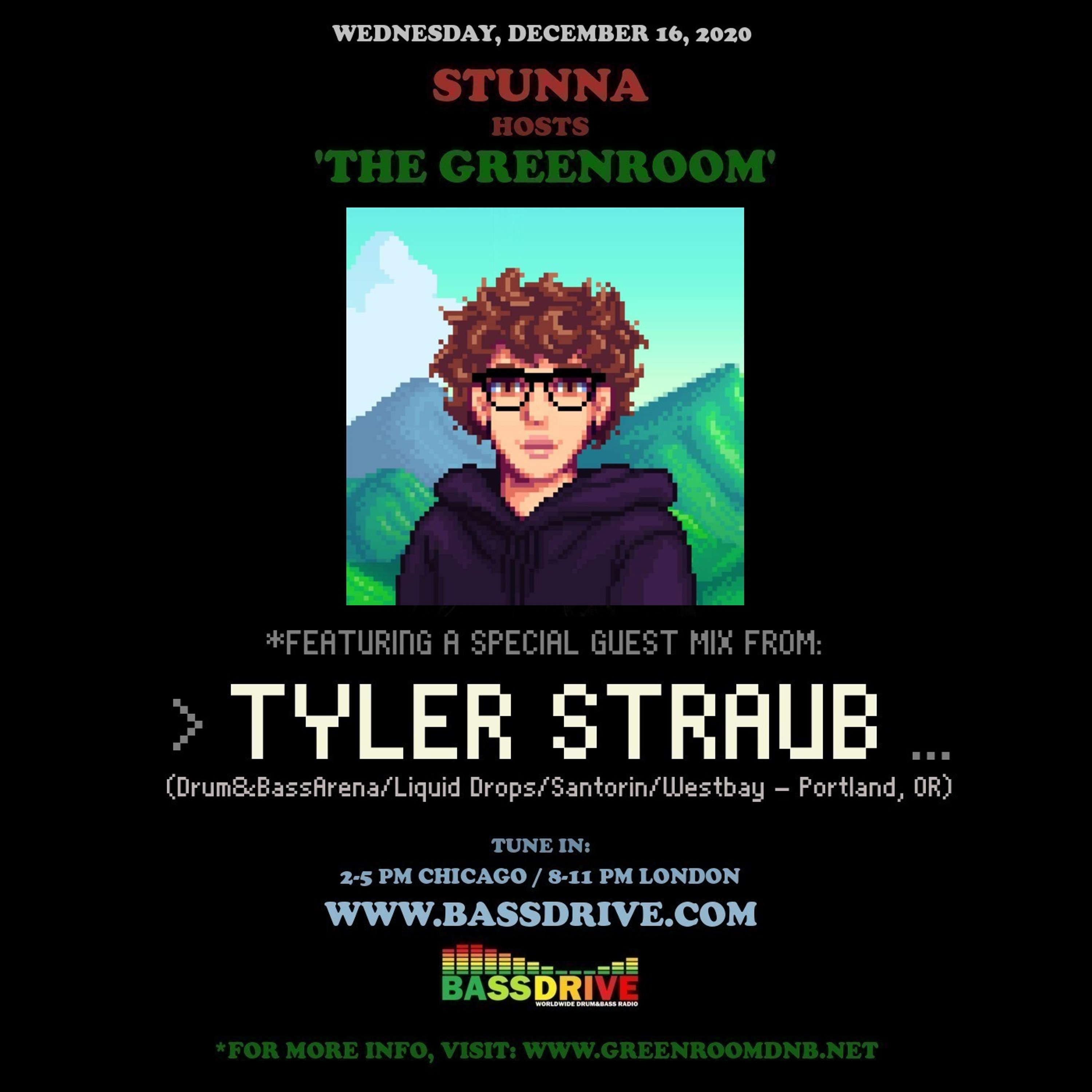 STUNNA Hosts THE GREENROOM with TYLER STRAUB Guest Mix December 16 2020 episode artwork