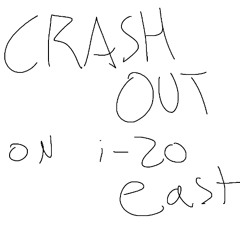 crashout on interstate i-20 e (sped up)