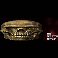 The skeleton appears