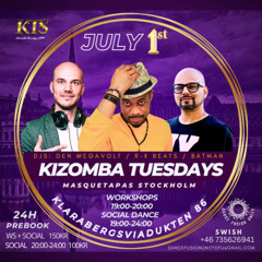 Mix MasQueTapas 01.07.2025 UrbanKiz Tarraxo Afropop GhettoZouk Kompa