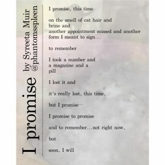 I Promise : written by Syreeta Muir : read by @megwaf