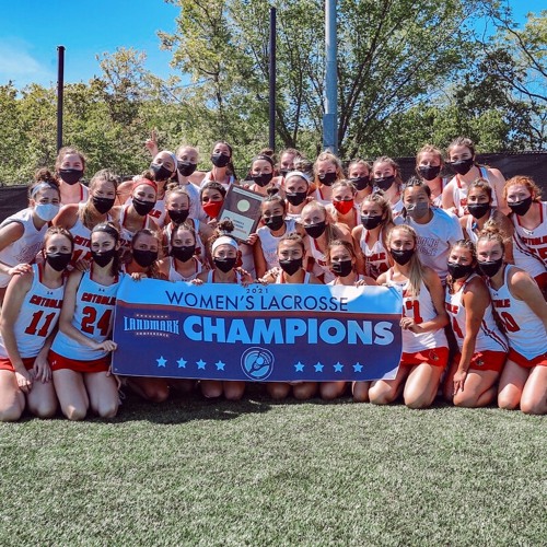 Catholic University Women's Lacrosse Warmup 2022
