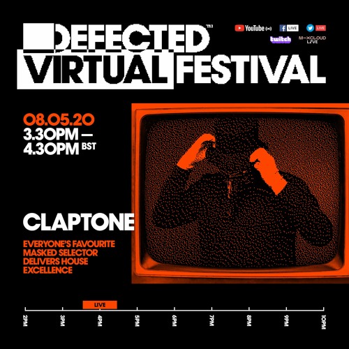 Stream Defected Virtual Festival 5.0 Claptone by Defected