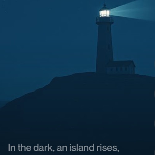 In the dark, an island rises