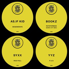 AS.IF KID / BOOKZ / SYXX / YYZ (10" yellow vinyl dubplate double-pack) [OUT 23.05.25]