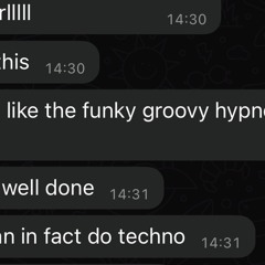 I can do techno sometimes