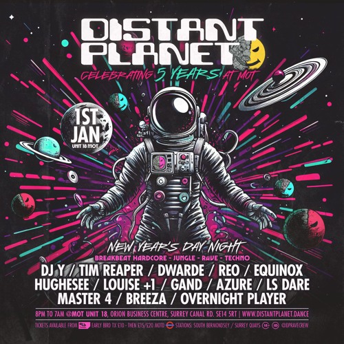 DJ Y - AKA Coco Bryce - Distant Planet - Venue MOT New Year's Day 2024