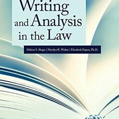 PDF Writing and Analysis in the Law (Coursebook) free