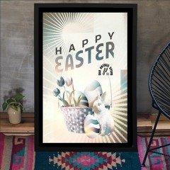 San Antonio Spurs Happy Easter 2024 Poster Limited