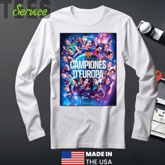 Funny FC Barca Women Campiones D’Europa Europe Champions Movem El Mon 23-24 Poster Shirt