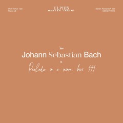 Johann Sebastian Bach - Prelude in C minor BWV 999 (Bartolomé Mubon Edit)