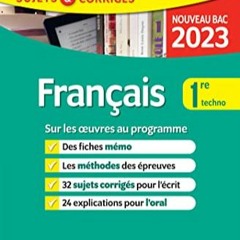 [Télécharger le livre] Annales du bac Annabac 2023 Français 1re technologique : méthodes & sujet