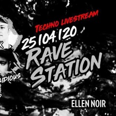 Lydia FOX @ Rave Station // Techno Livestream //  Ellen Noir 24.04.20
