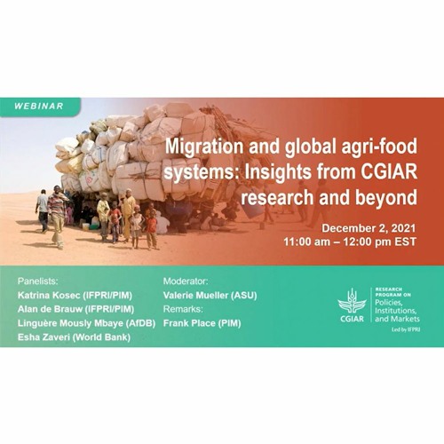 Migration and Global Agri-Food Systems: Insights from CGIAR Research and Beyond