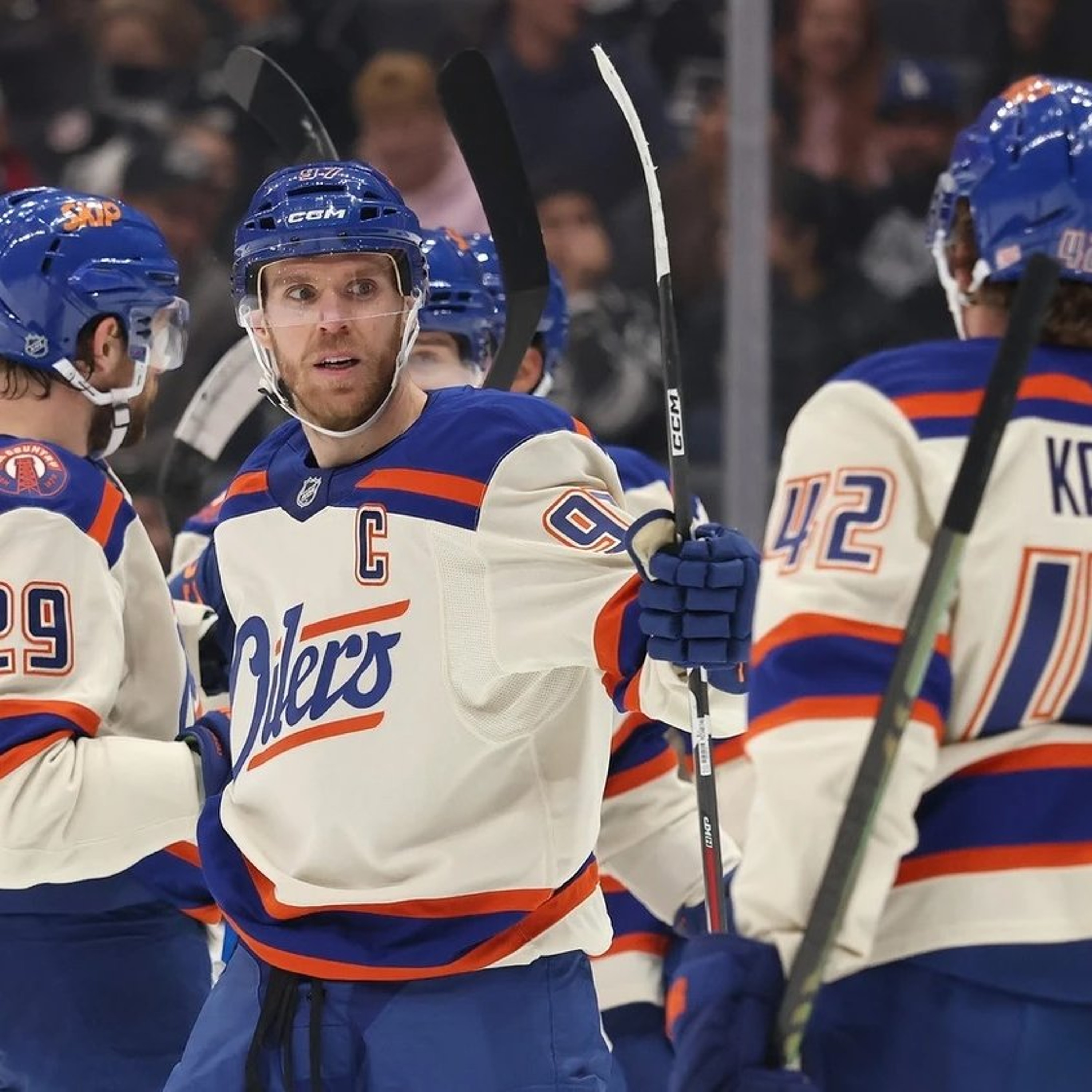 The Cult of Hockey's "Oilers goalie comes up big in win over Kings" podcast episode artwork