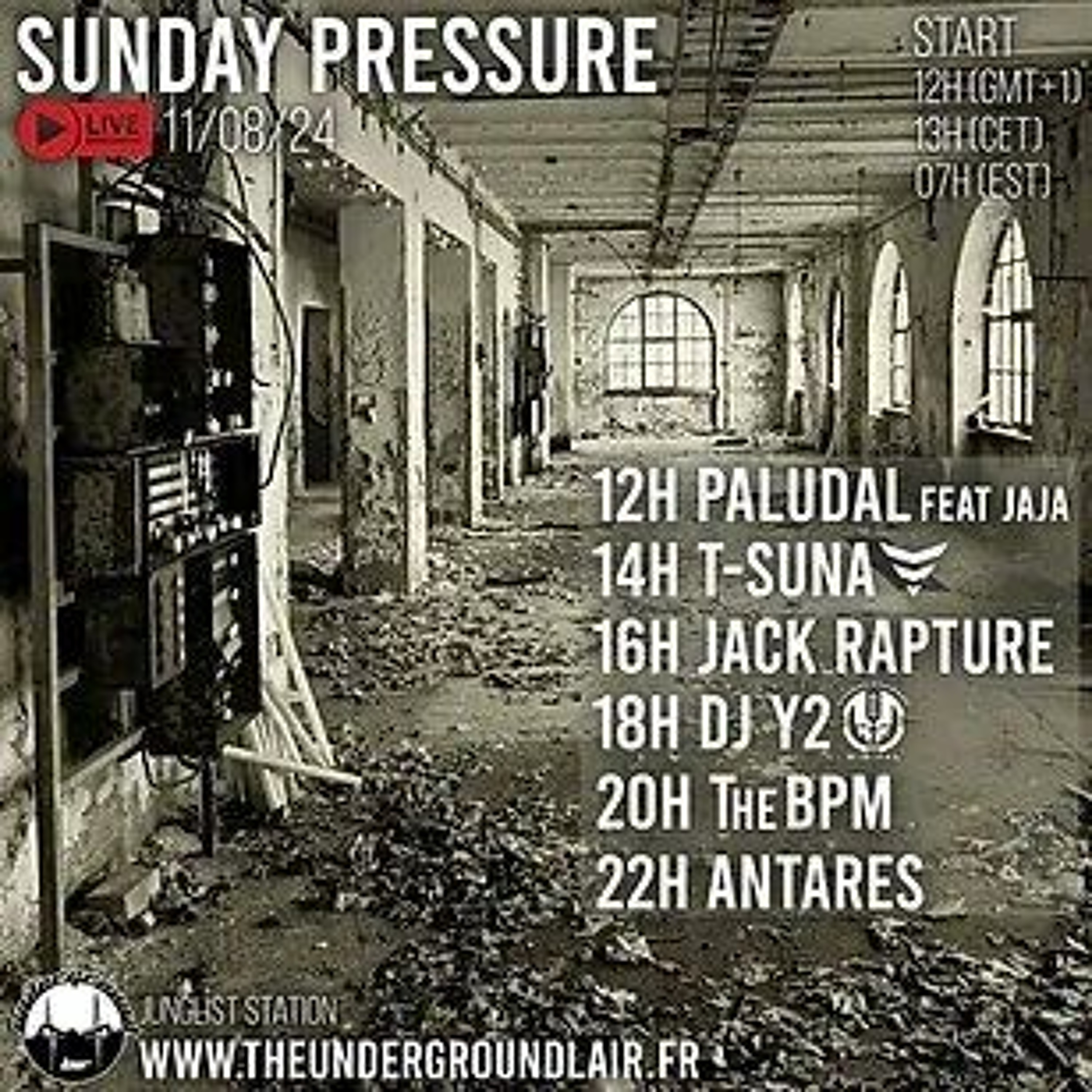 Antares - LIVE On The Underground Lair - Sunday Pressure - 11.08.2024 episode artwork