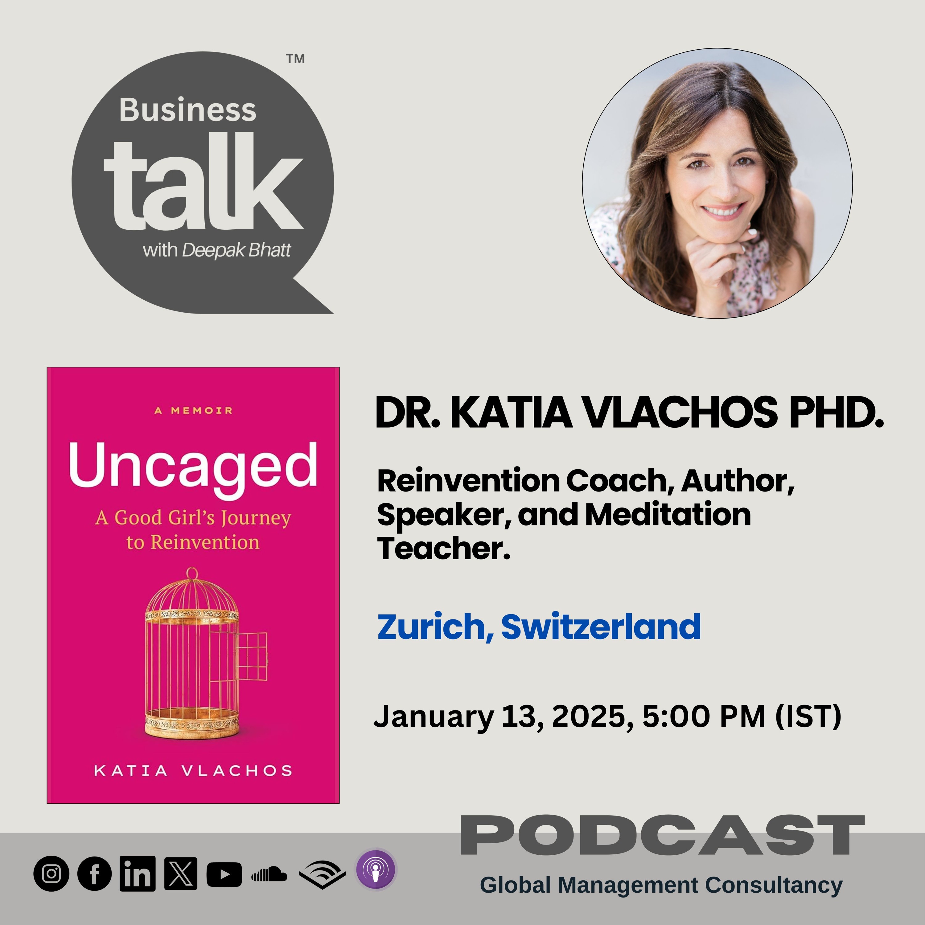 Uncaged: Dr. Katia Vlachos’s Journey to Reinvention and Breaking Free episode artwork