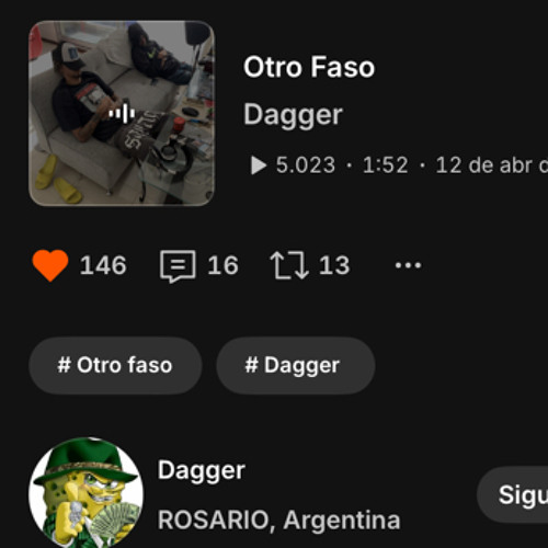 Dagger hizo un tema arriba de africa de toto [eyesofdirty]