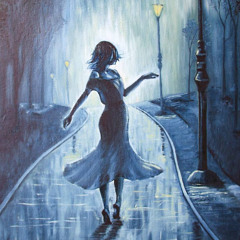 dancing under the rain