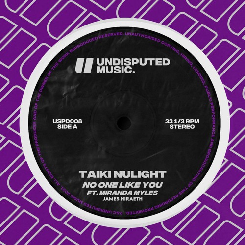 Taiki Nulight - No One Like You  (James Hiraeth Bootleg)