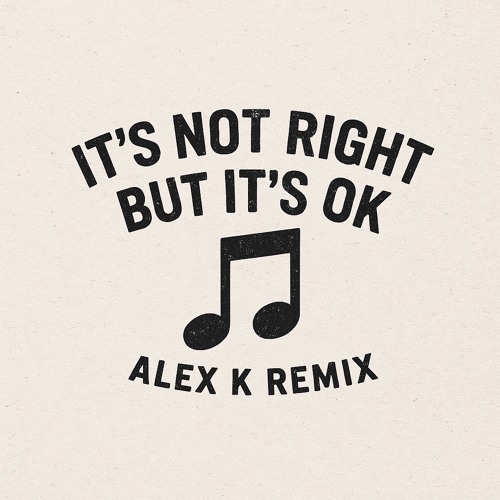 Its not right but its ok(Alex k remix)