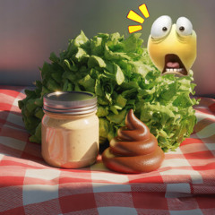lettuce and poop soup