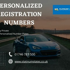 Get Bespoke Personalised Registration Numbers