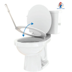 Hands free toilet seat