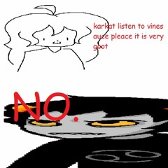 uray tries to indoctrinate karkat vantas from homestuck into the cult of vinesauce and fails