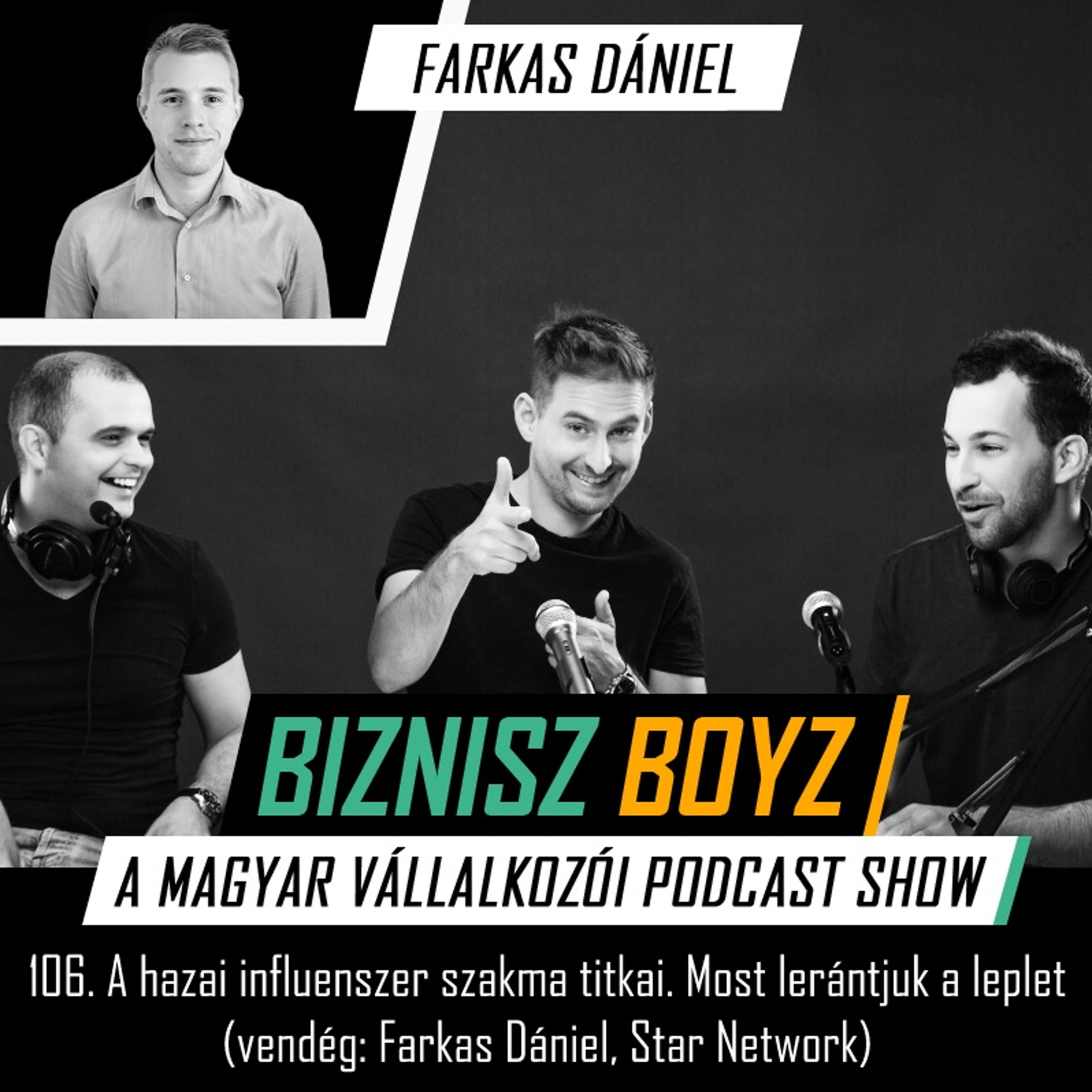 106. A hazai influenszer szakma titkai. Most lerántjuk a leplet (vendég: Farkas Dániel)