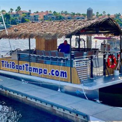 Review Special Price Tiki Boat Tour On Hillsborough River. 12 Person Capacity Bathroom Aboard Byob